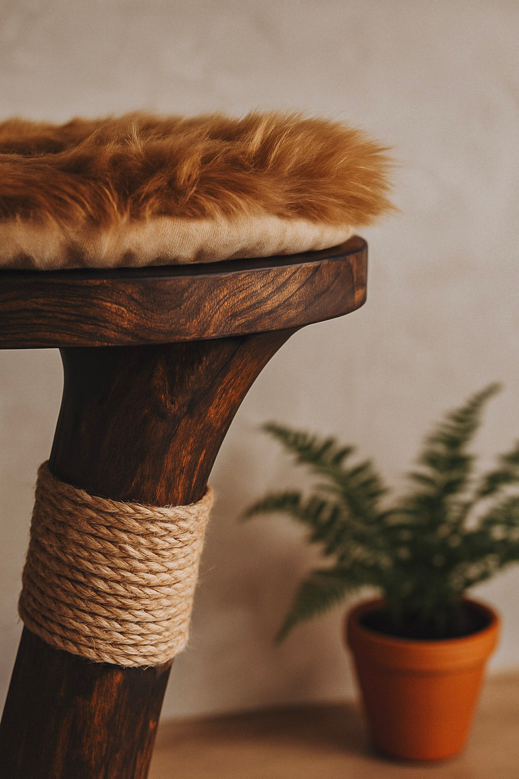 Luxury Solid Wood Indoor Cat Tree