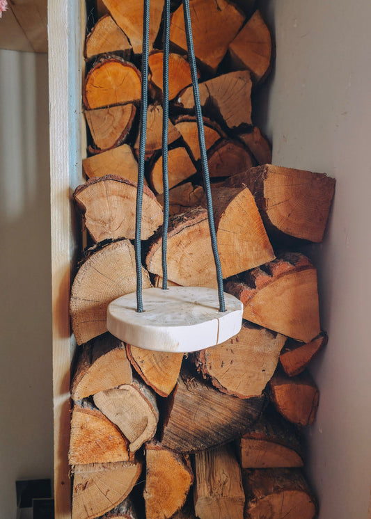 Live edge hanging plant made from spalted sycamore