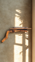 wall mounted wooden pet bed with natural branch