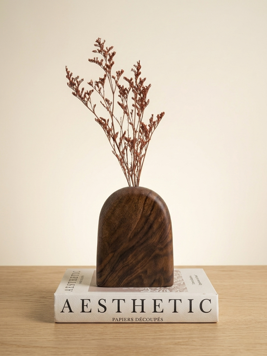 Walnut Vase