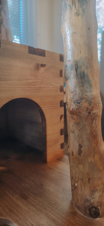 Bespoke Solid Wood Indoor Cat Tree