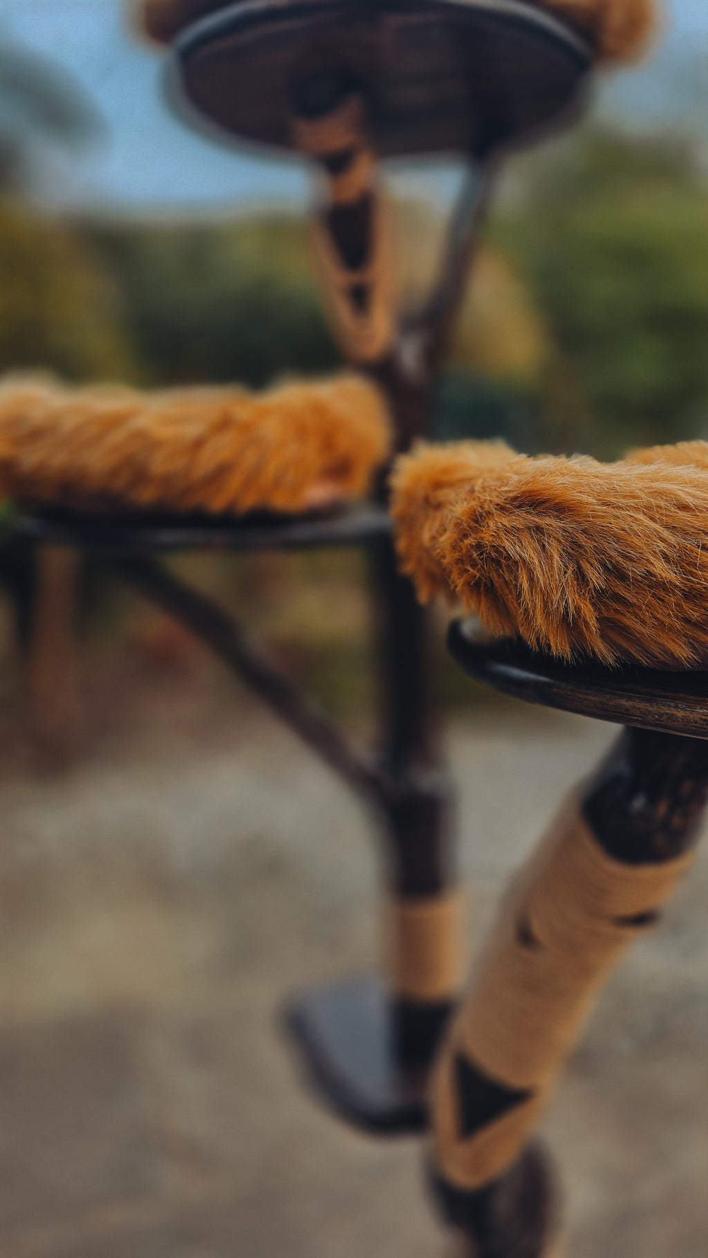 Luxury Solid Wood Indoor Cat Tree