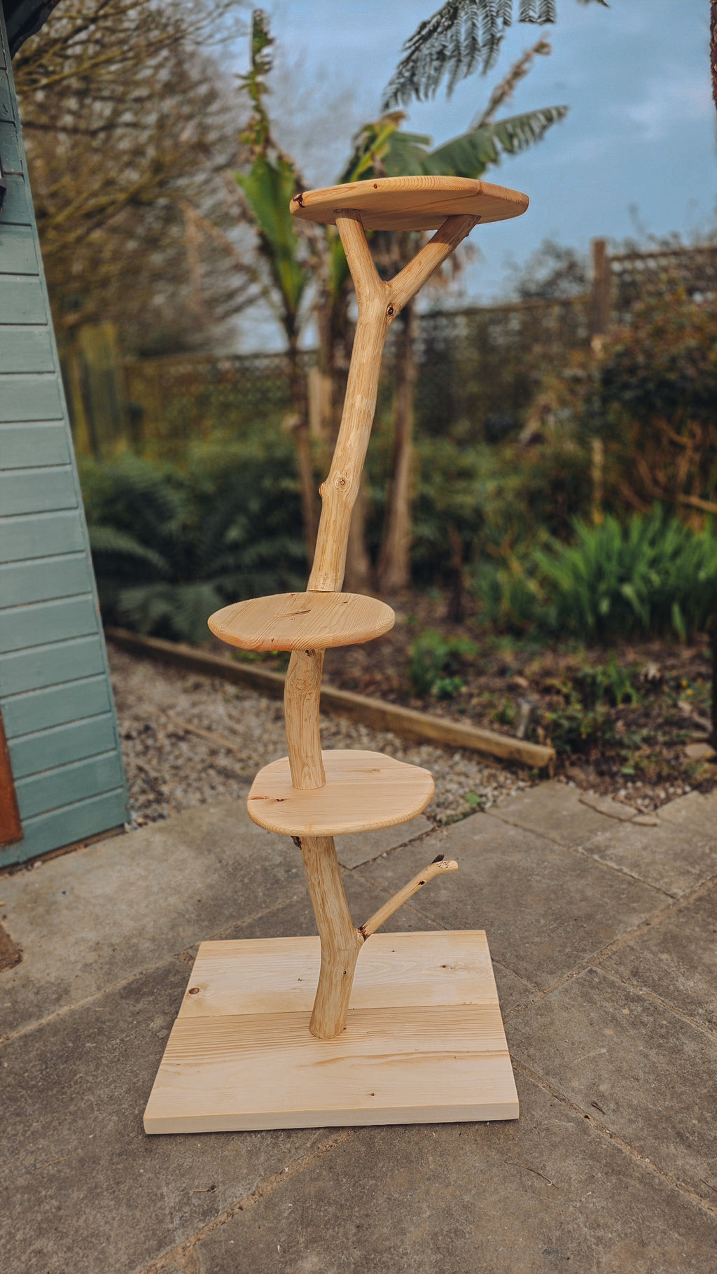 Solid Wood Outdoor Cat Tree