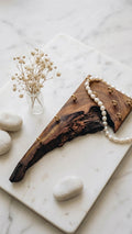 Live Edge Walnut Jewellery Wall Rack