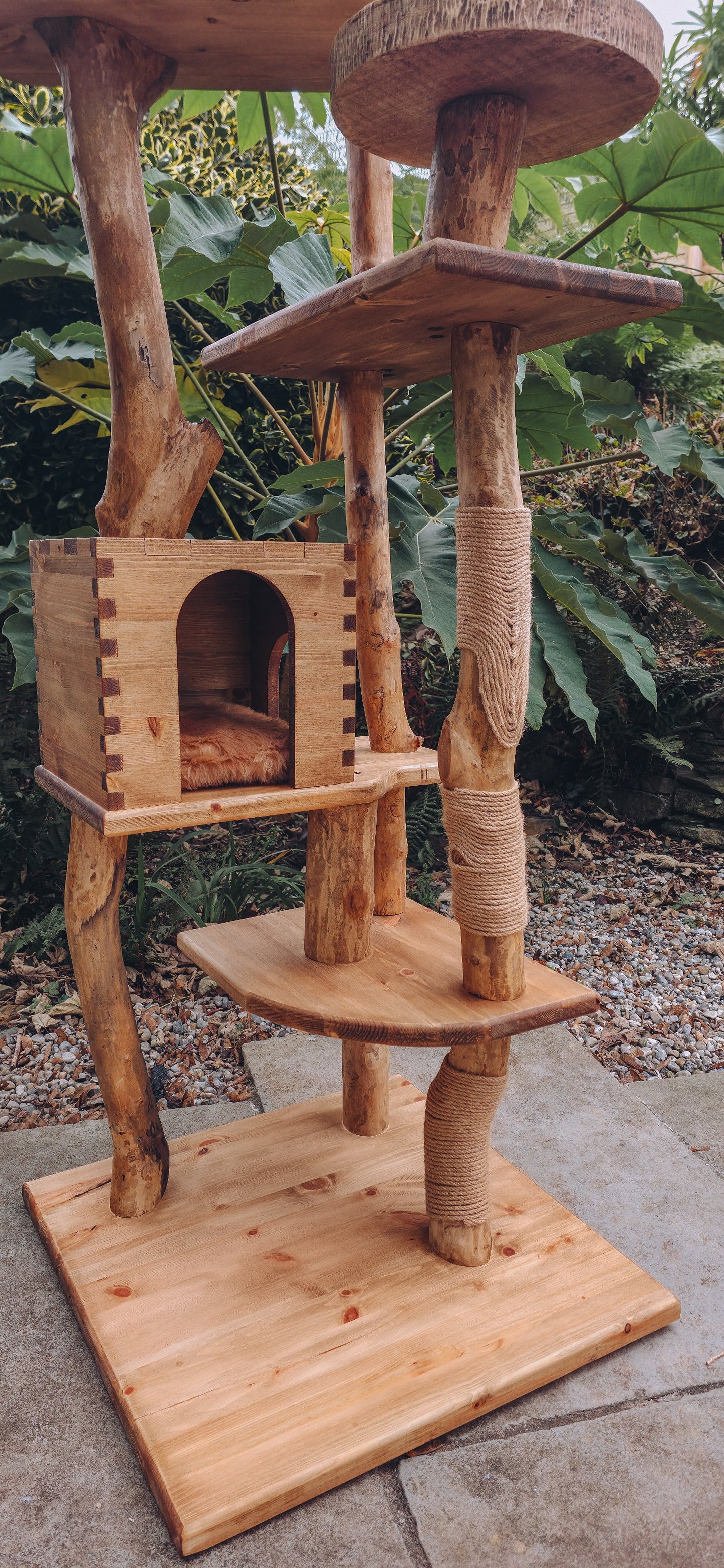 Bespoke Solid Wood Indoor Cat Tree