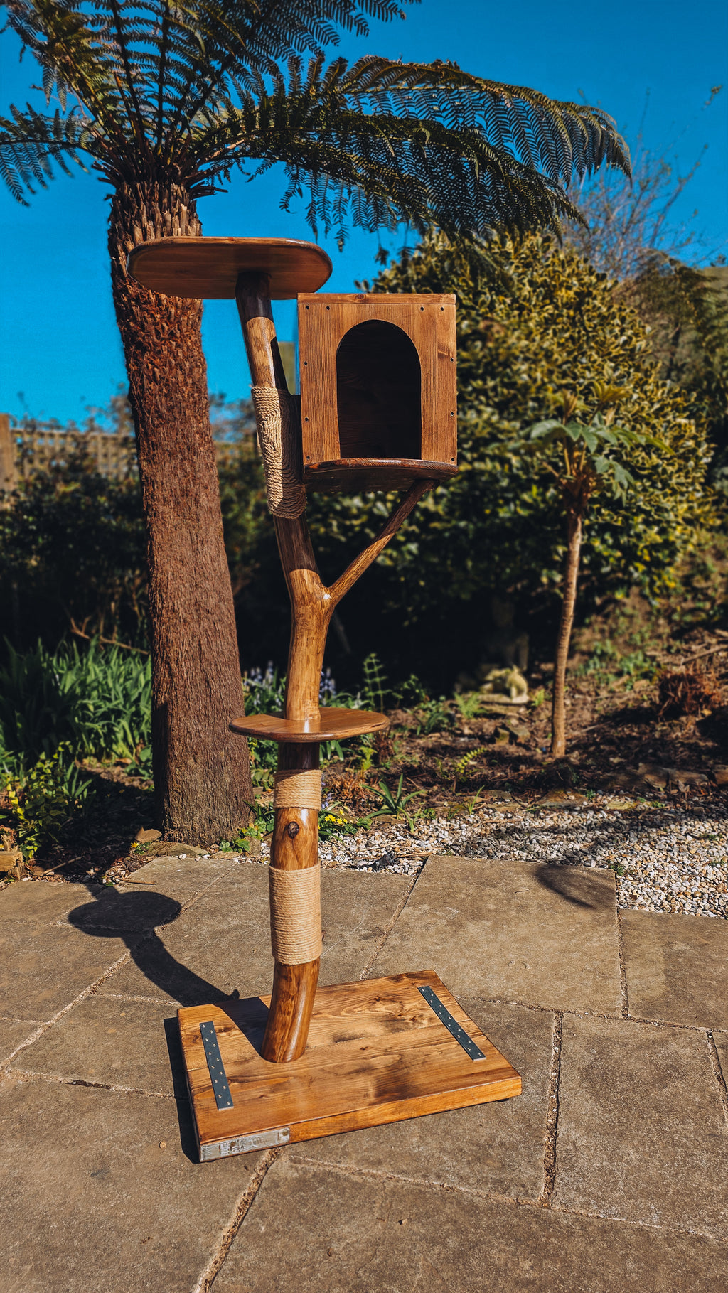 Solid Wood Outdoor Cat Tree