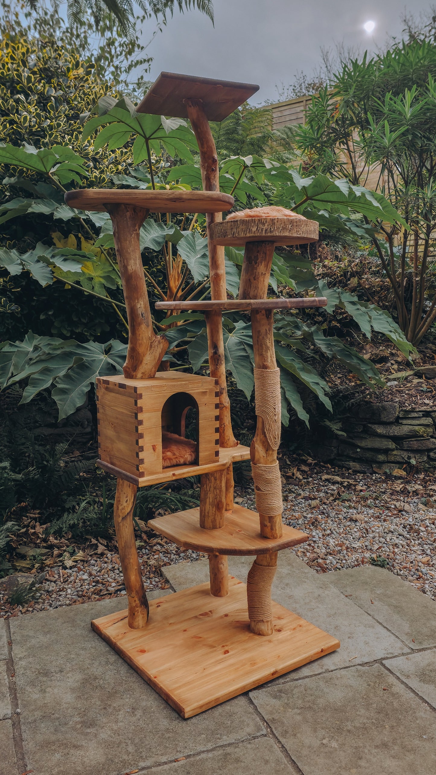Bespoke Solid Wood Indoor Cat Tree