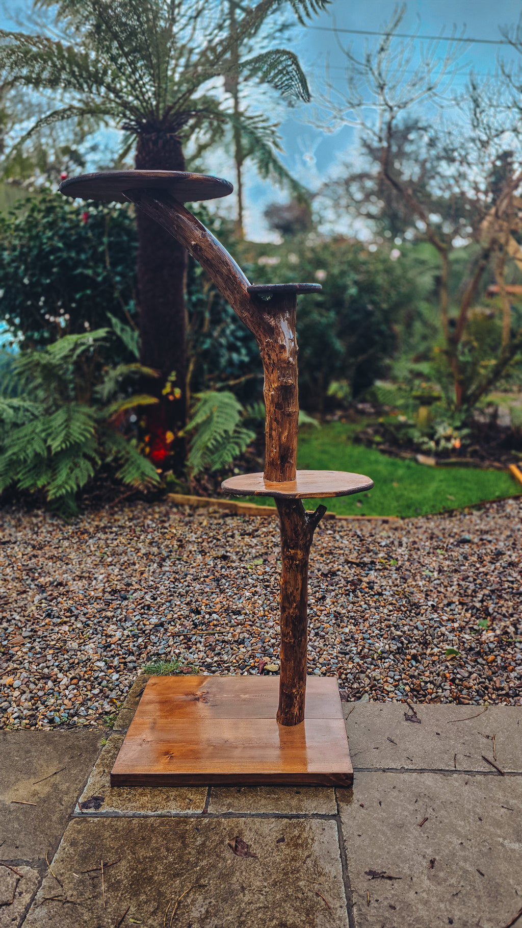 Solid Wood Outdoor Cat Tree